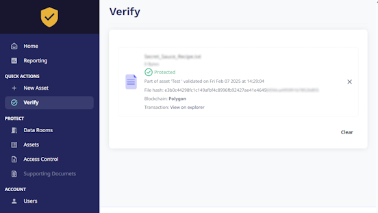 Verify & Give Confidence